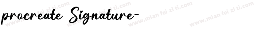 procreate Signature字体转换